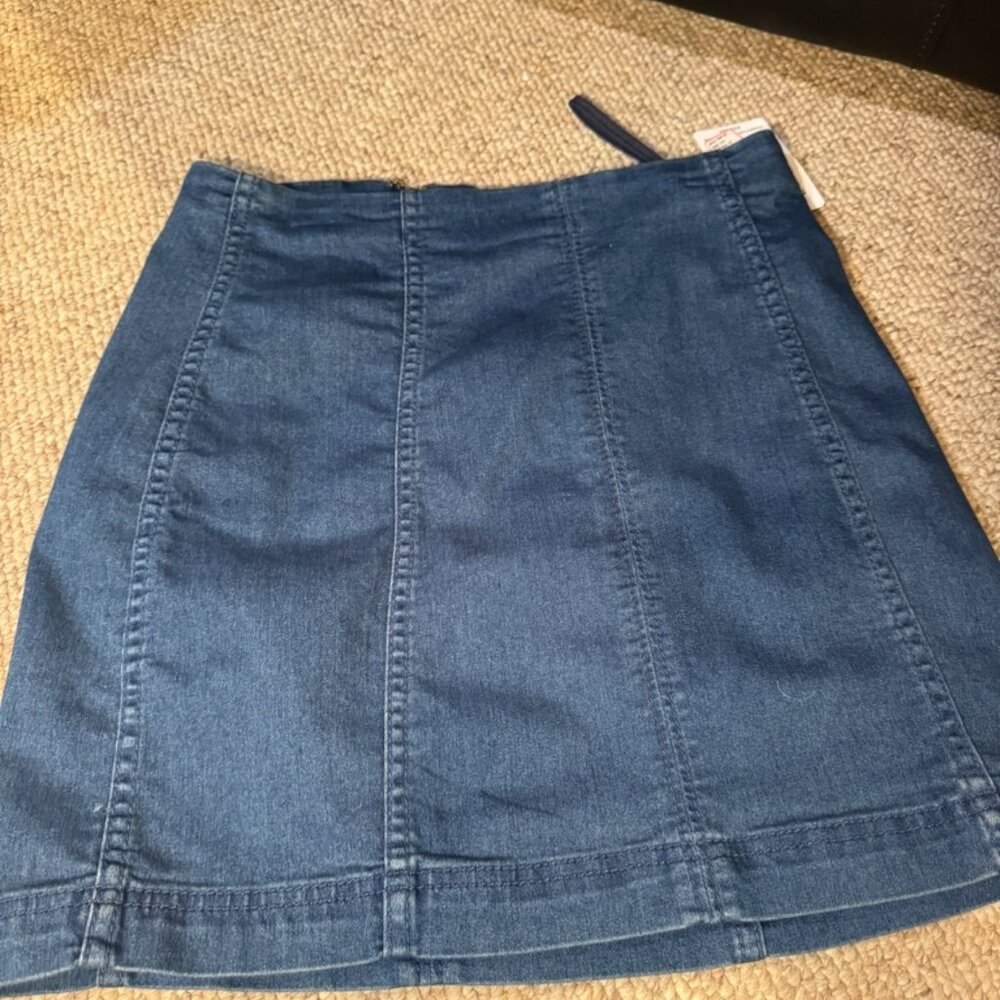 Free People Modern Femme Denim Mini Skirt - size 8